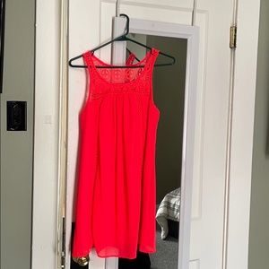 Neon pink dress